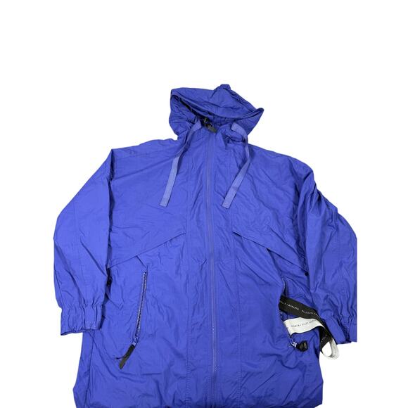 Allyson Felix x Athleta Women’s Blue Windbreaker Jacket Size S Lightweight Hood - Picture 1 of 5